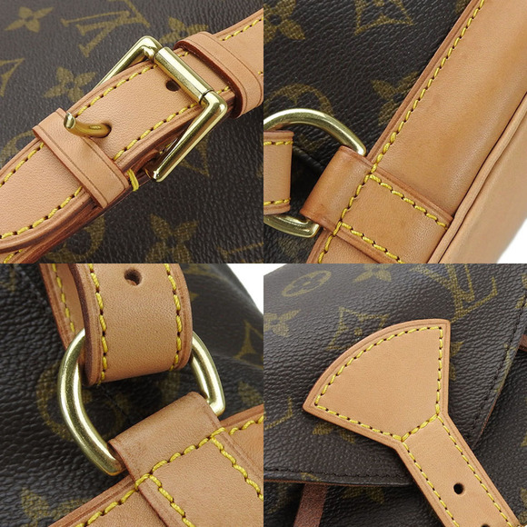 LOUIS VUITTON Brown Monogram Leather Backpack - Picture 7 of 9